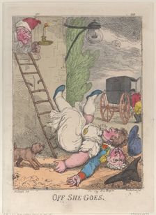 Off She Goes, 1812., 1812. Creator: Thomas Rowlandson