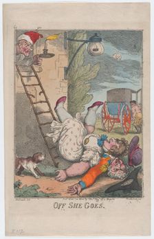 Off She Goes, December 24, 1808., December 24, 1808. Creator: Thomas Rowlandson