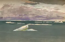 Off the Edge of the Ice - Gathering Storm, 14th September 1893, (1897). Artist: Fridtjof Nansen