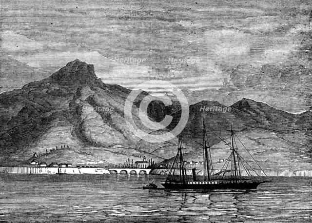 Off the mouth of the Bidassoa, Spain, 1873. Creator: Unknown.