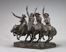Off the Range (Coming Through the Rye), model 1902, cast 1903. Creator: Frederic Remington