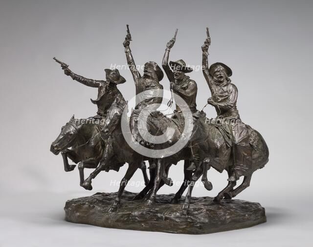 Off the Range (Coming Through the Rye), model 1902, cast 1903. Creator: Frederic Remington.