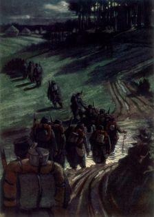 Off to the Trenches 1915, (1926).Artist: Michel