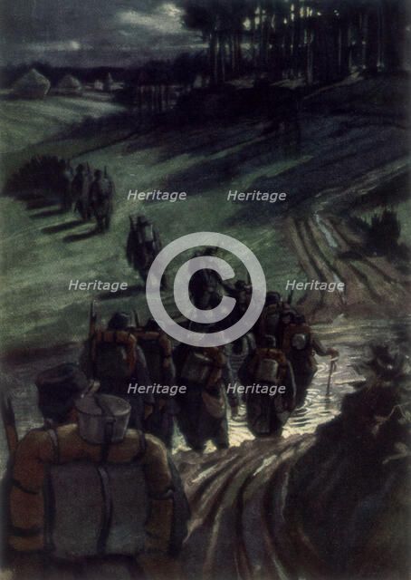 'Off to the Trenches', 1915, (1926).Artist: Michel