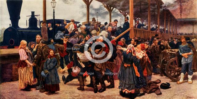 'Off to the War', 1880, (1965). Creator: Konstantin Savitsky.
