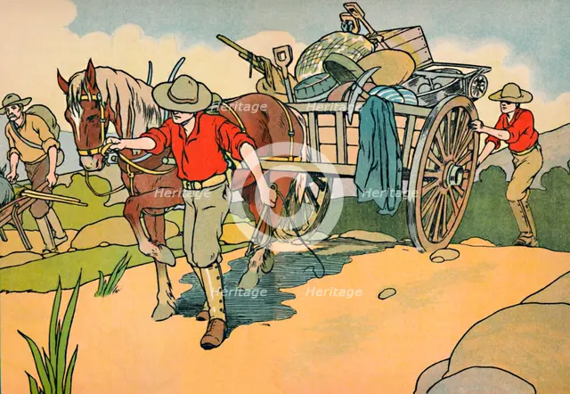 'Off to the Gold-Fields', 1912. Artist: Charles Robinson.