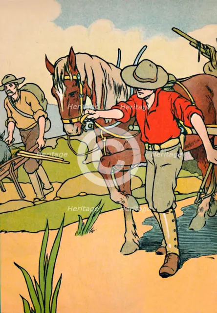 'Off to the Gold-Fields', 1912. Artist: Charles Robinson.