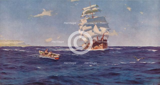 Off Valparaiso, 1899, (1938). Artist: J Greig Pirie