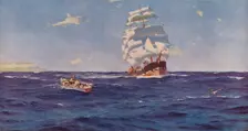 Off Valparaiso, 1899, (1938). Artist: J Greig Pirie