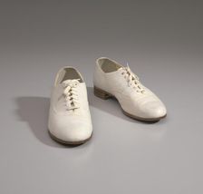 Off-white oxford shoes worn by Cab Calloway, mid 20th-late 20th century. Creator: Capezio
