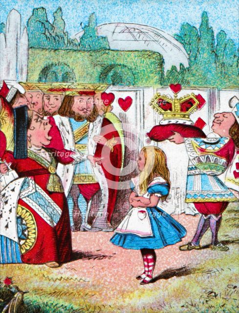 'Off with her head! Alice and her Red Queen', c1910. Artist: John Tenniel.