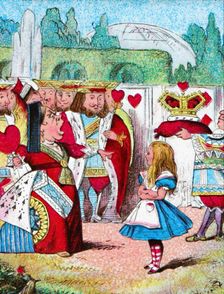 Off with her head! Alice and her Red Queen c1910. Artist: John Tenniel