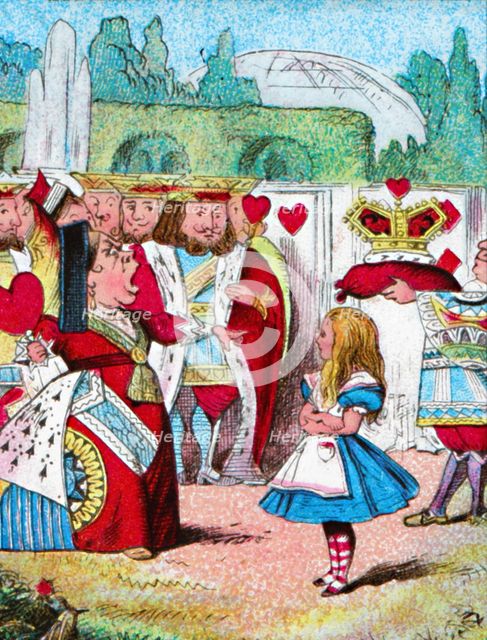 'Off with her head! Alice and her Red Queen', c1910. Artist: John Tenniel.