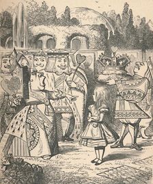 Off with her head! Alice and the Red Queen 1889. Artist: John Tenniel