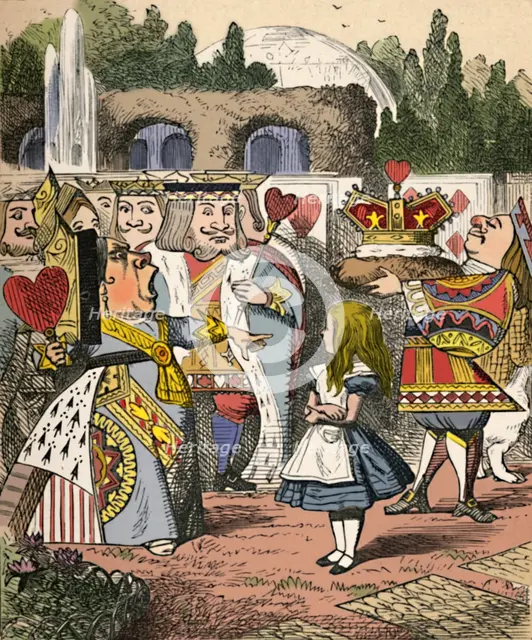 'Off with her head! Alice and the Red Queen', 1889. Artist: John Tenniel.