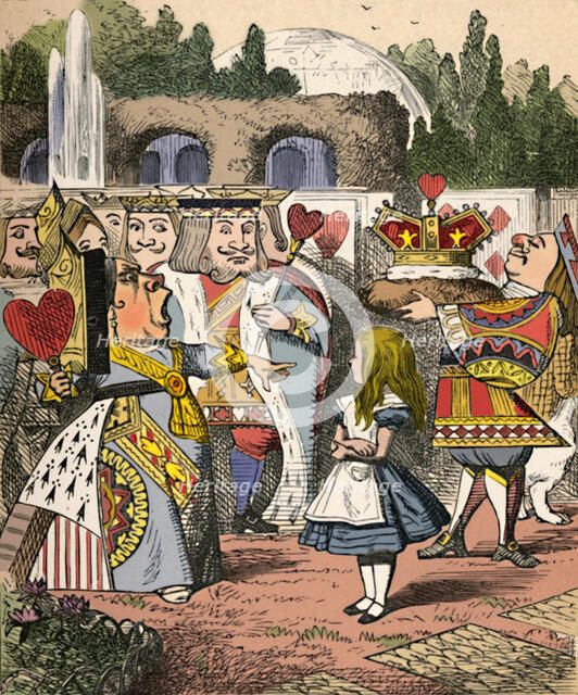 'Off with her head! Alice and the Red Queen', 1889. Artist: John Tenniel.