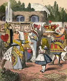 Off with her head! Alice and the Red Queen 1889. Artist: John Tenniel