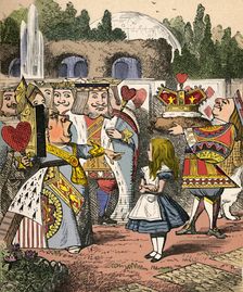Off with her head! Alice and the Red Queen 1889. Artist: John Tenniel