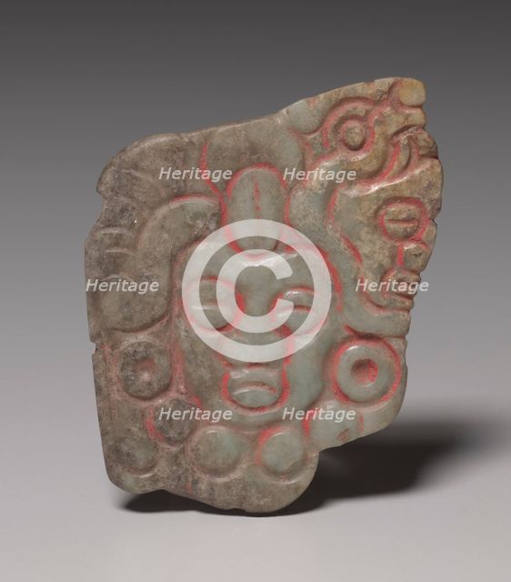 Offering Group: Plaque with Frontal and Profile Faces, 800-1200(?). Creator: Unknown.