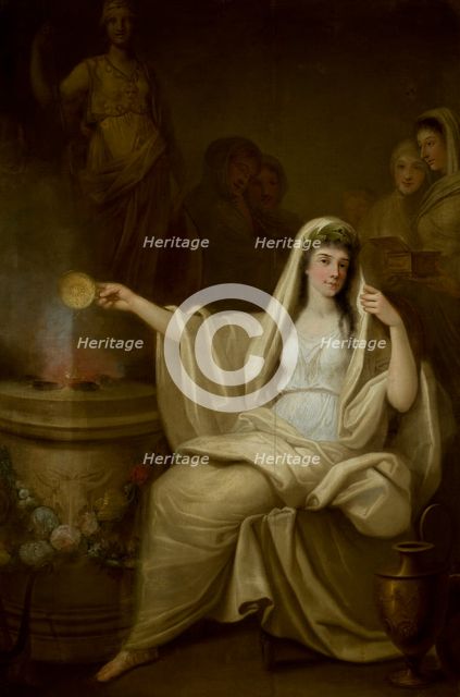 Offering of a Vestal, 1785-1786. Creator: Franciszek Smuglewicz.