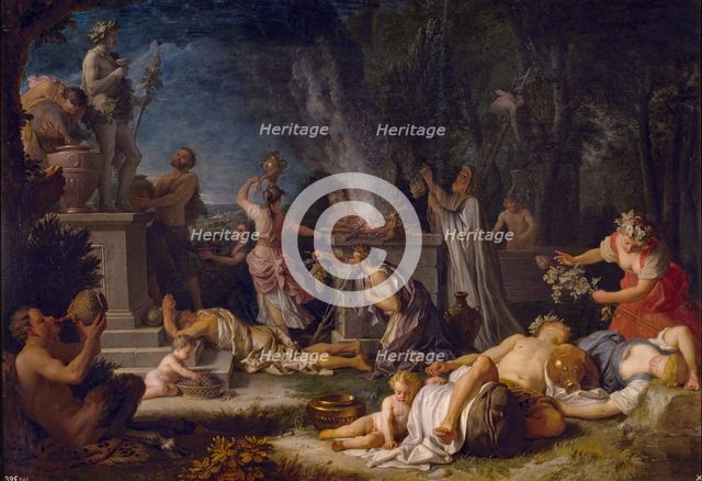 Offering to Bacchus, 1720. Creator: Michel-Ange Houasse.