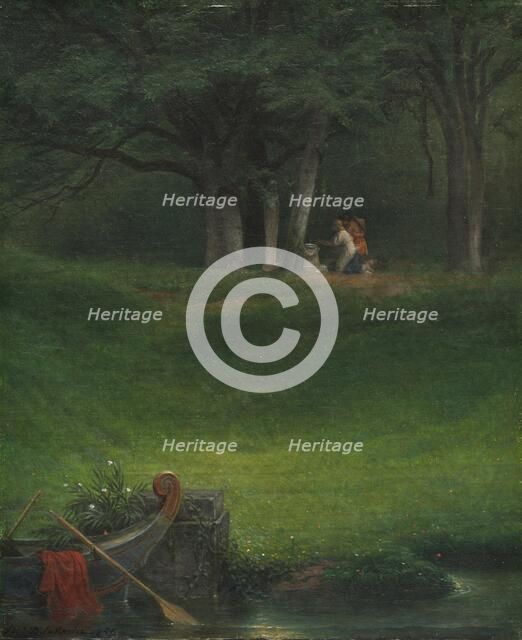 Offering to the God Pan, 1855. Creator: Paul Delaroche (French, 1797-1856).