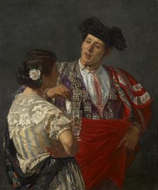 Offering The Panal To The Bullfighter, 1873. Creator: Mary Cassatt