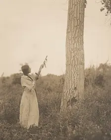 Offering the pipe, 1908. Creator: Edward Sheriff Curtis