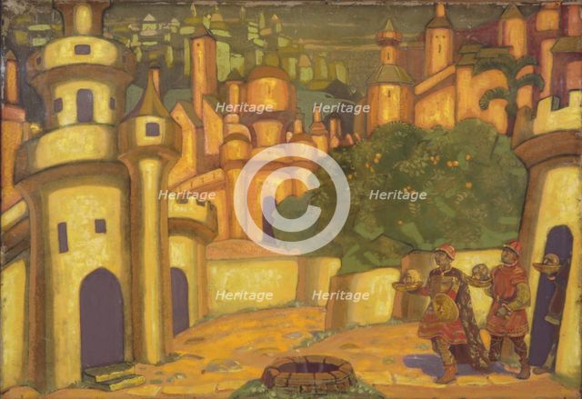 Offerings, 1910. Artist: Roerich, Nicholas (1874-1947)