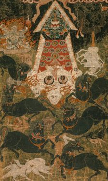 Offerings to Mahakala, early 18th century. Creator: Anon