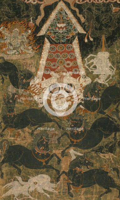 Offerings to Mahakala, early 18th century. Creator: Anon.