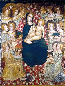 Offerings to Mary and the Child Jesus by Ferrer Bassa