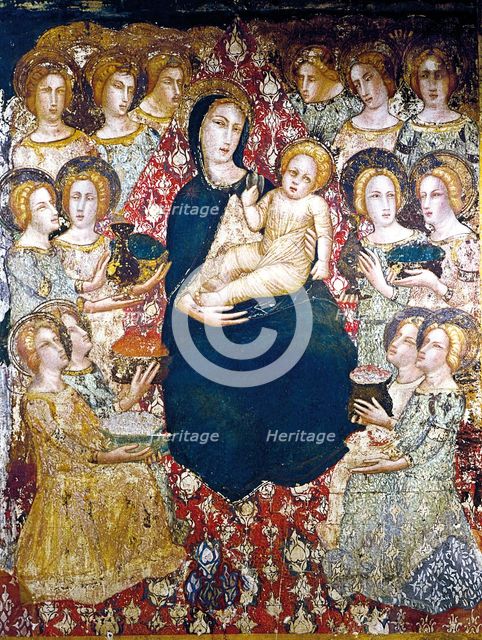 Offerings to Mary and the Child Jesus' by Ferrer Bassa.