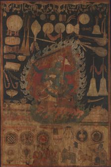 Offerings to the Goddess Palden Lhamo, late 16th century. Creator: Unknown