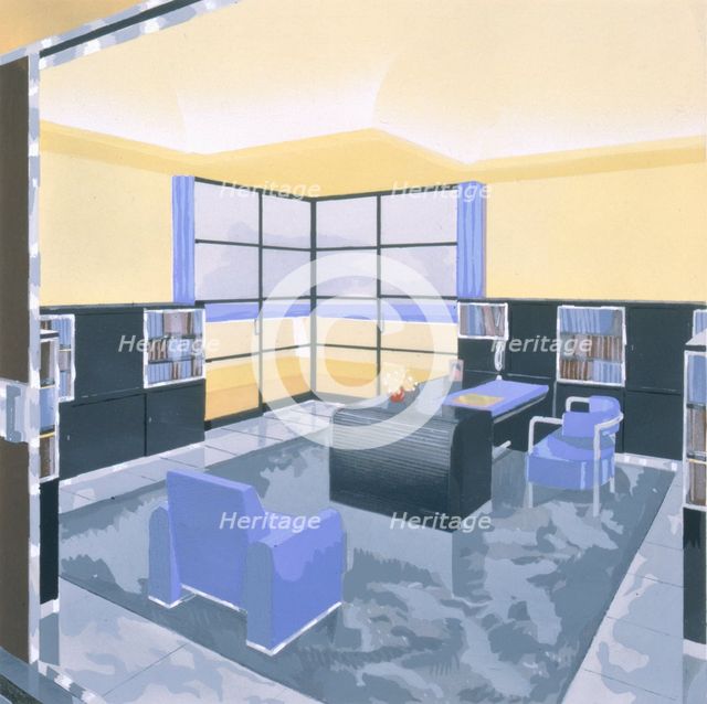 Office, 1920s. Creator: Jacques Meistermann (fl.1920).