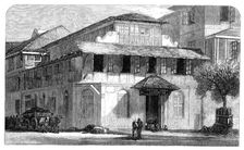 Office of the Telegraph Company at Bombay, 1870. Creator: Unknown