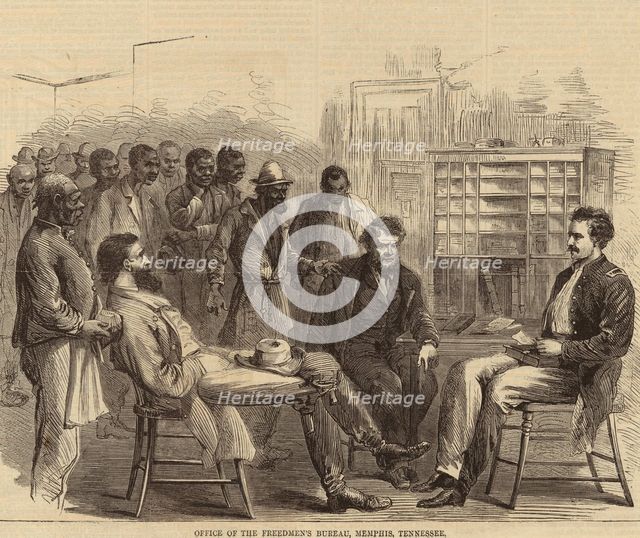 Office of the Freedmen's Bureau, Memphis, Tennessee, 1866. Creator: Unknown.