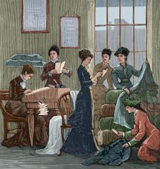 Office of the "Ladies Land League", Dublin, Ireland, 1881. Creator: Unknown