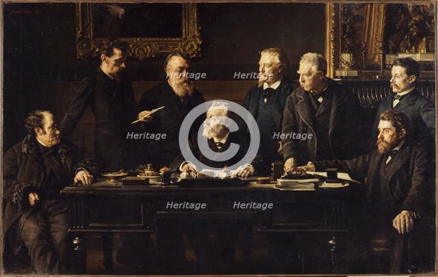 Office of the Municipal Council, in July 1883. Creator: Armand Felix Marie Jobbe-Duval.