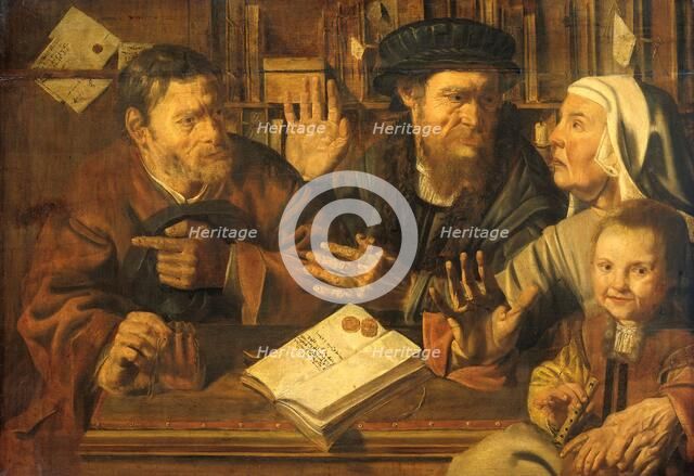 "Office of the Notary (Intendant's Office), c.1629. Creator: Jan Woutersz Stap.