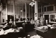 Office at Caley’s, Norwich, Caley factory, Norfolk, 1937