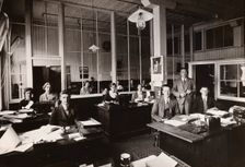 Office at Caley’s, Norwich, Caley factory, Norfolk, 1937
