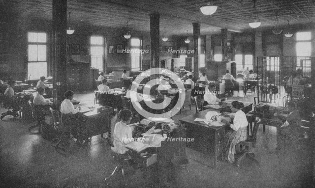 Office force of the Independent Order of St. Luke, of which Mrs. Walker is the head, 1922. Creator: Unknown.