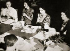 Office girls taking their lunch break, New York, USA, early 1930s. Creator: Unknown