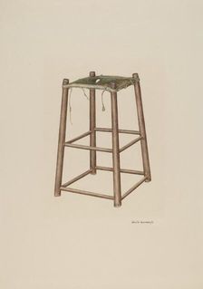 Office High Stool, c. 1940. Creator: Ursula Lauderdale