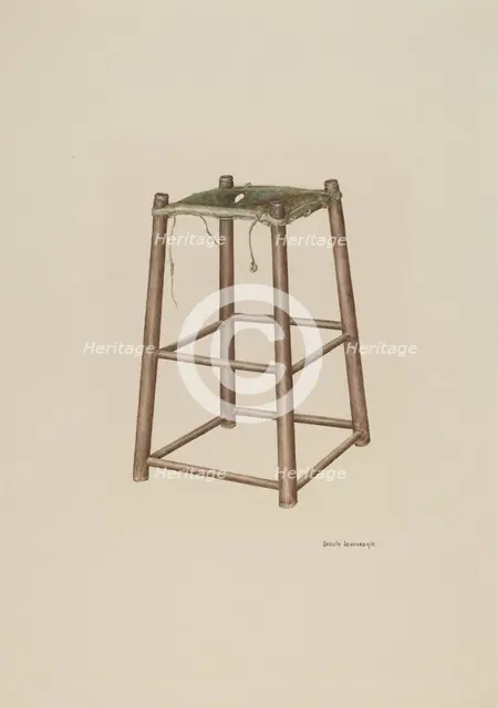 Office High Stool, c. 1940. Creator: Ursula Lauderdale.