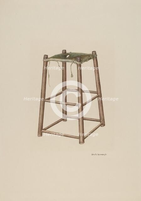 Office High Stool, c. 1940. Creator: Ursula Lauderdale.