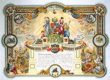 Office holder's certificate of the Female Lodge of the Manchester Unity Friendly Society, 1929