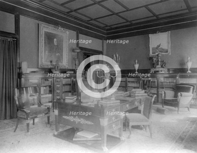 Office in Senator Philander Knox house, Washington, D.C., between 1890 and 1950. Creator: Frances Benjamin Johnston.