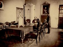 Office interior of the pre-reform Krasnoyarsk City Court, 1890. Creator: Unknown